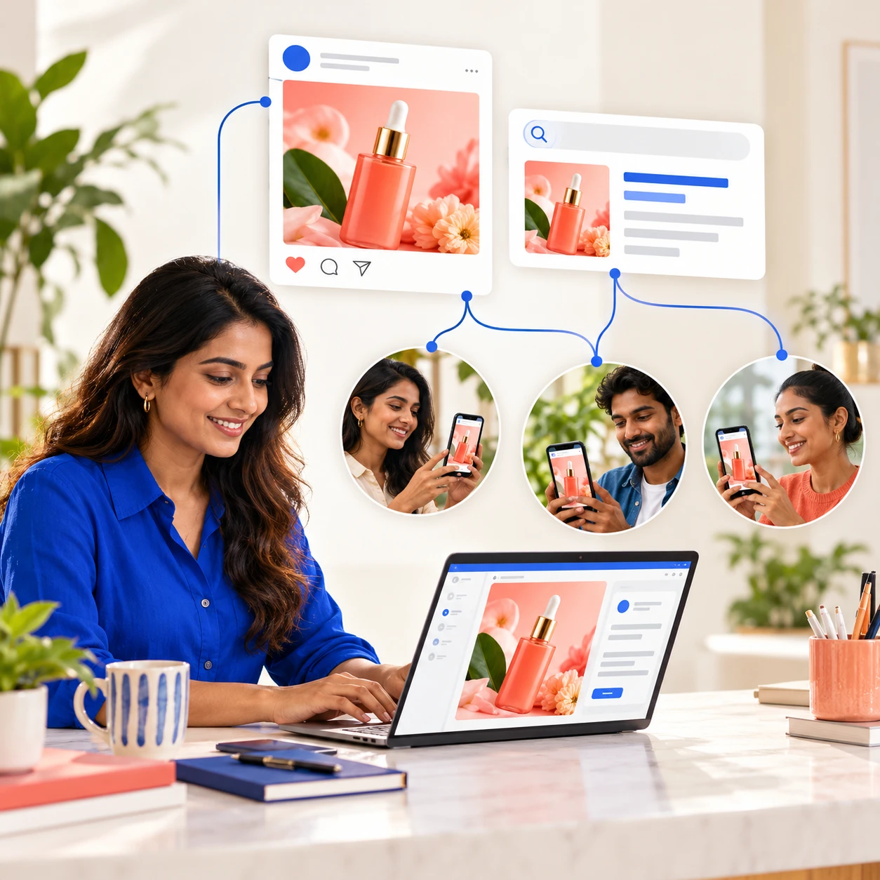 Social campaigns connecting content with audiences